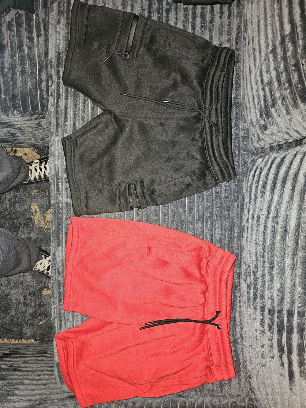 Teen Boys Athleta Shorts in Black and Red - Dual Pack